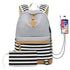 Fashion Korean printed canvas handbags 0 Manwatstore