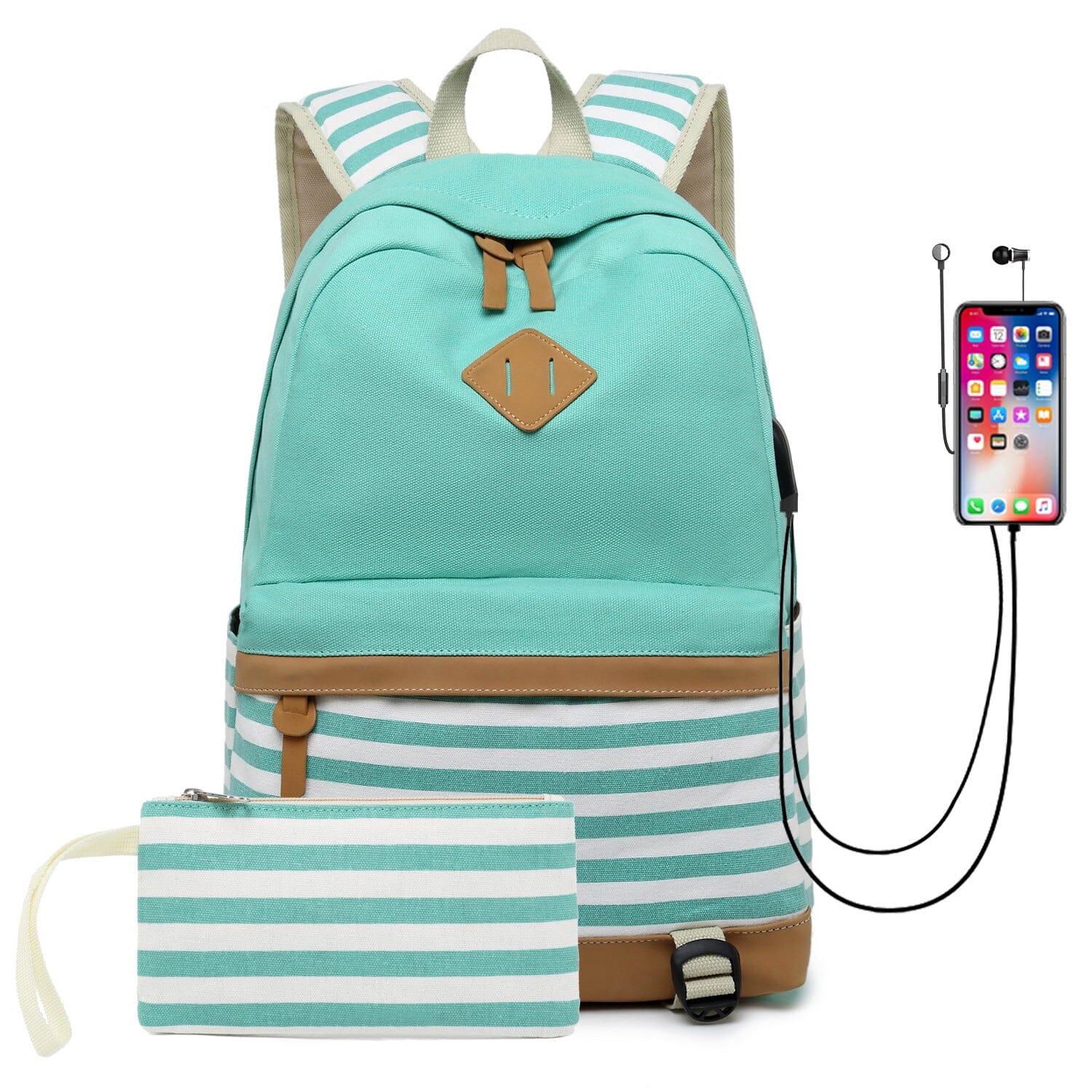 Fashion Korean printed canvas handbags 0 Manwatstore
