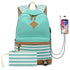 Fashion Korean printed canvas handbags 0 Manwatstore