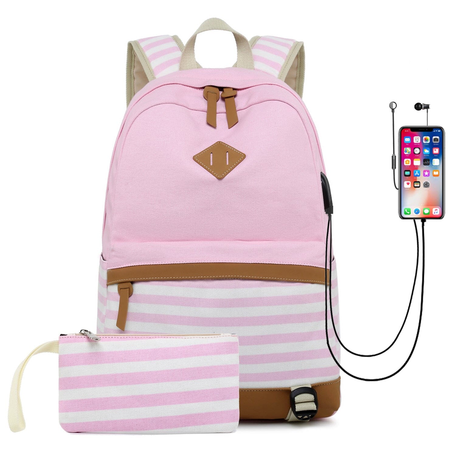 Fashion Korean printed canvas handbags 0 Manwatstore