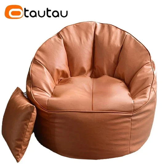 Faux Leahter Bean Bag Chair Manwatstore