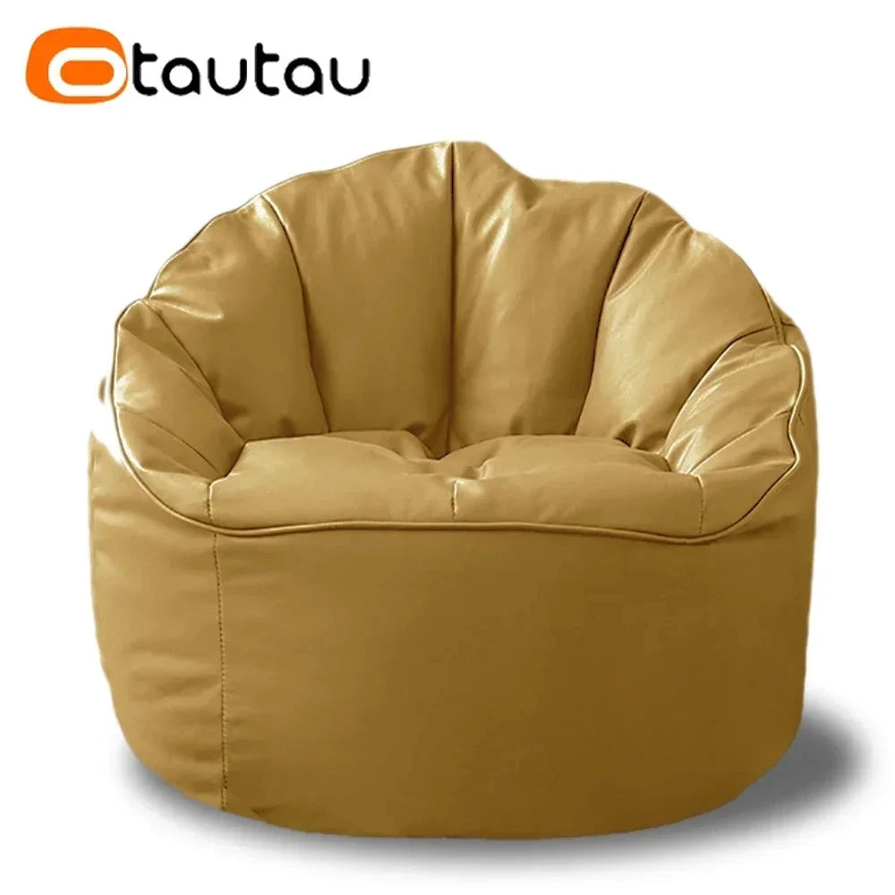 Faux Leahter Bean Bag Chair Manwatstore