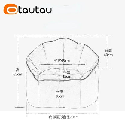 Faux Leahter Bean Bag Chair Manwatstore