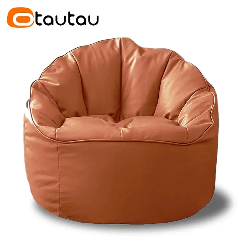 Faux Leahter Bean Bag Chair Manwatstore