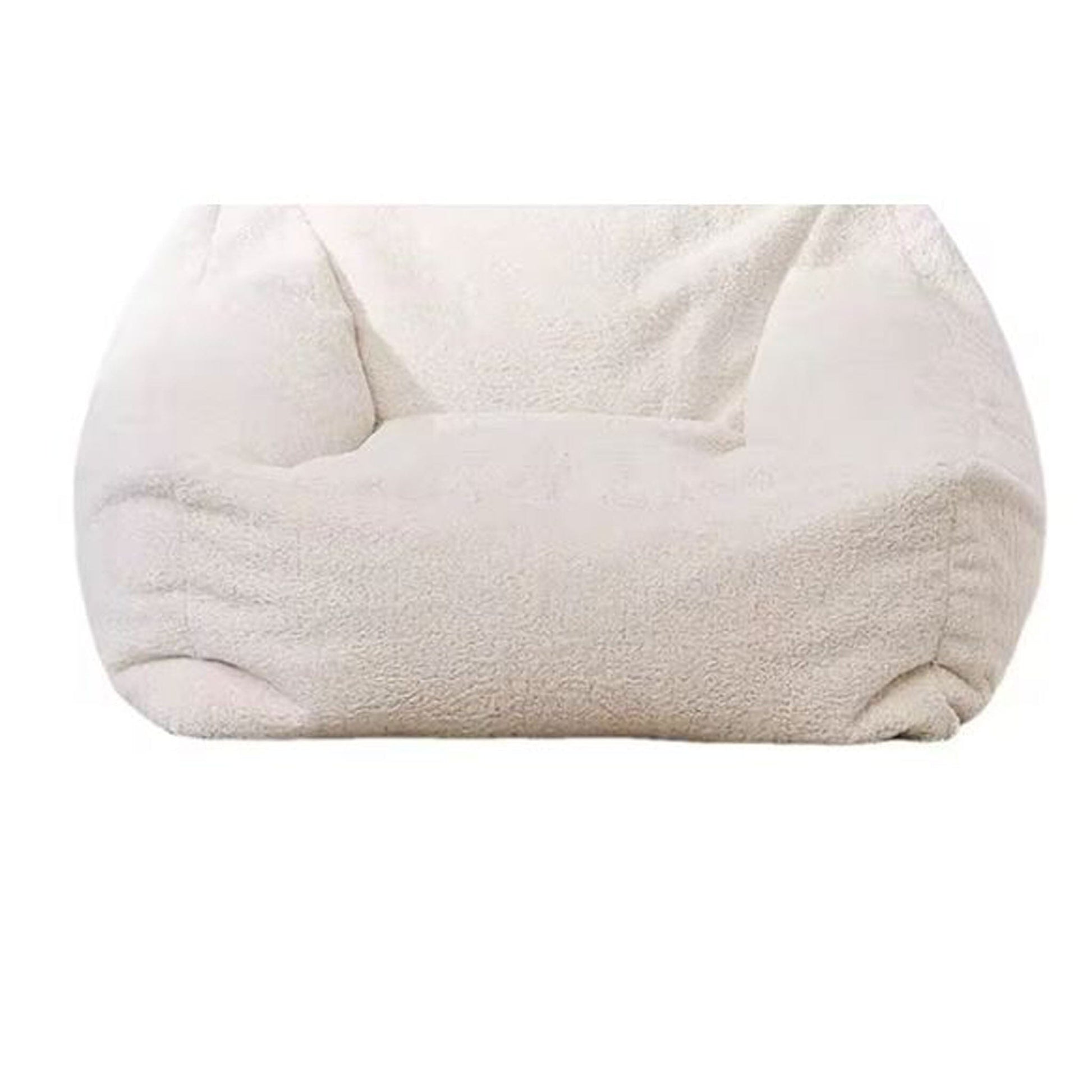 Filled Faux Cashmere Bean Bag Chair – Plush Fleece Beanbag with Filling, Large Pouf for Adults, Comfy Floor Seat, Ottoman Bean Bag Chair Manwatstore