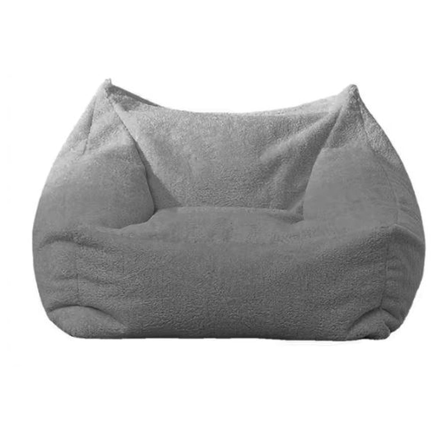 Filled Faux Cashmere Bean Bag Chair – Plush Fleece Beanbag with Filling, Large Pouf for Adults, Comfy Floor Seat, Ottoman Bean Bag Chair Manwatstore