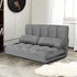 FlexiLounge Folding Floor Sofa Chair with Adjustable Backrest & Pillows Manwatstore