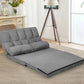 FlexiLounge Folding Floor Sofa Chair with Adjustable Backrest & Pillows Manwatstore