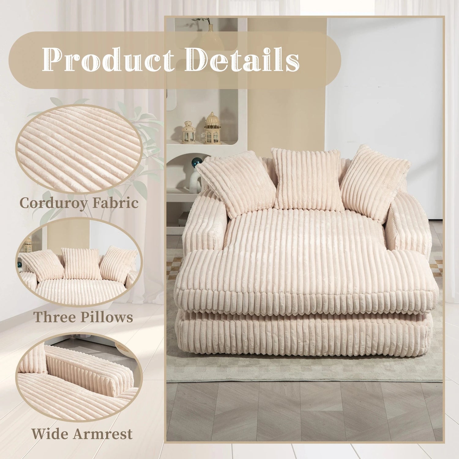 FlexiRest™ Vacuum-Compressed Sofa Bed Manwatstore