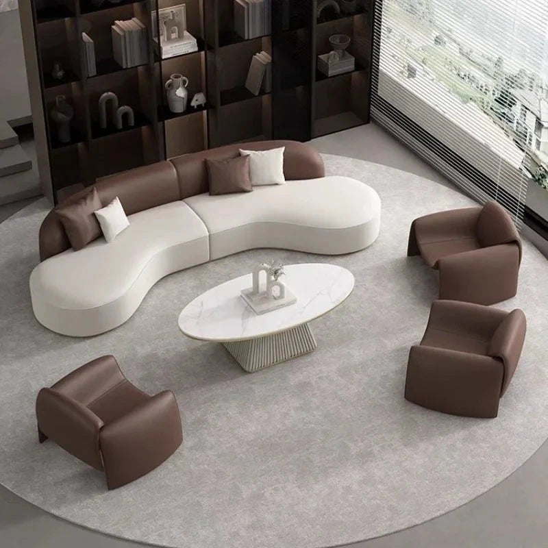 Floor Designer Sofa Adults Comfortable Lounge Elegant Living Room Sofa Corner Modern Divani Da Soggiorno House Accessories Manwatstore