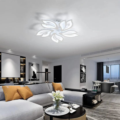 Flower Ceiling Fan with LED Light – Remote Controlled &amp; Dimmable Manwatstore