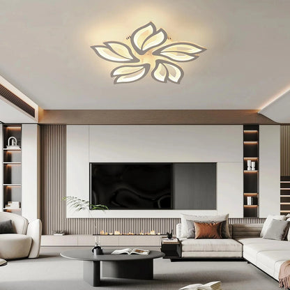 Flower Ceiling Fan with LED Light – Remote Controlled &amp; Dimmable Manwatstore