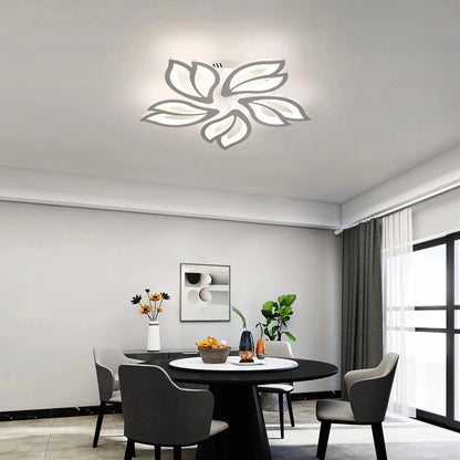 Flower Ceiling Fan with LED Light – Remote Controlled &amp; Dimmable Manwatstore