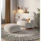 Fluffy White Lounge Recliner – Modern Ergonomic Floor Rocking Chair Manwatstore