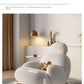 Fluffy White Lounge Recliner – Modern Ergonomic Floor Rocking Chair Manwatstore