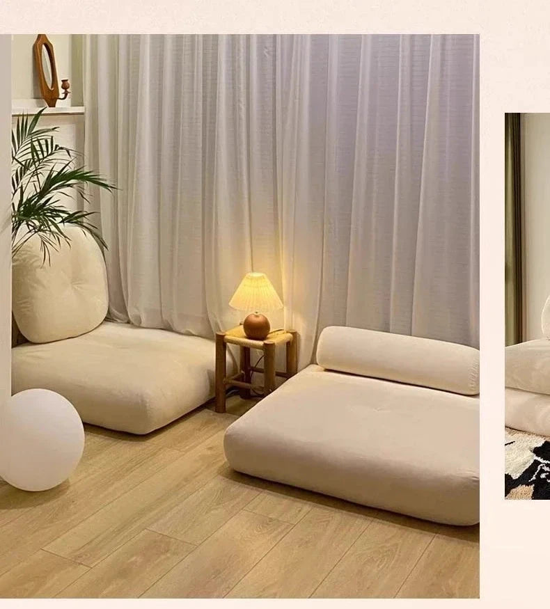 Foldable Living Room Sofa Bed Comfortable Single Sofas Folding Lazy Relax Pliable Sofa Multifunctional Pull Out Convertible Beds Manwatstore