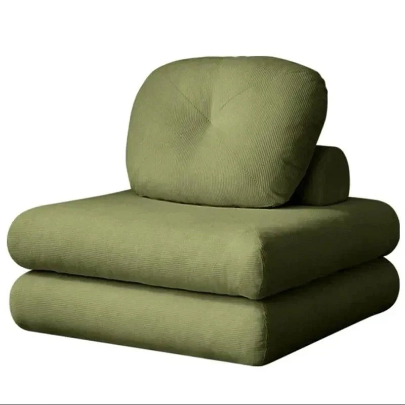 Foldable Living Room Sofa Bed Comfortable Single Sofas Folding Lazy Relax Pliable Sofa Multifunctional Pull Out Convertible Beds Manwatstore