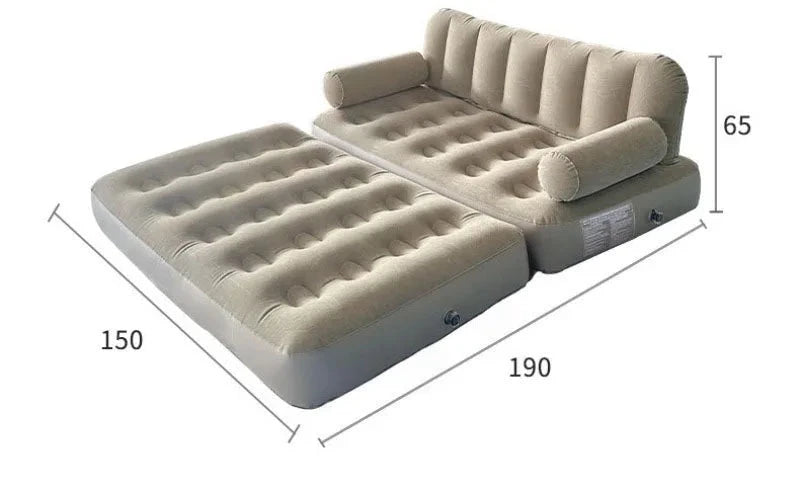 Folding Inflatable Sofa Bed – Thickened, Portable &amp; Comfortable Manwatstore