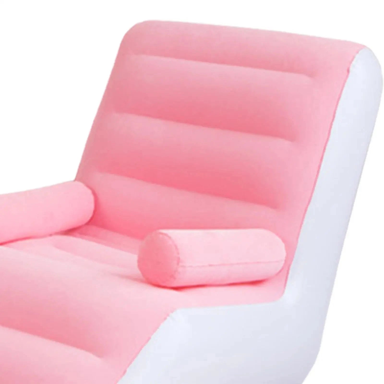 Folding Lazy Sofa with Armrests PVC Soft Folds Compactly Inflatable Sofa for Garden Leisure Gaming Lunch Break Indoor Outdoor Manwatstore