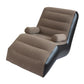 Folding Lazy Sofa with Armrests PVC Soft Folds Compactly Inflatable Sofa for Garden Leisure Gaming Lunch Break Indoor Outdoor Manwatstore