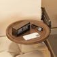 Folding Wall Table For Bed Retractable Wall-Mounted Desk Small Round Desk Wall Mounted tray Rotatable Bedside Storage Holder Manwatstore
