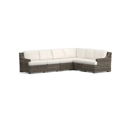 Garden Rattan Sofa Set Outdoor Furniture Lounge Chaise And Loveseat Set Wicker Rattan Outdoor Sofa Set Patio Weaving Furniture Manwatstore