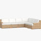 Garden Rattan Sofa Set Outdoor Furniture Lounge Chaise And Loveseat Set Wicker Rattan Outdoor Sofa Set Patio Weaving Furniture Manwatstore