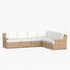 Garden Rattan Sofa Set Outdoor Furniture Lounge Chaise And Loveseat Set Wicker Rattan Outdoor Sofa Set Patio Weaving Furniture Manwatstore