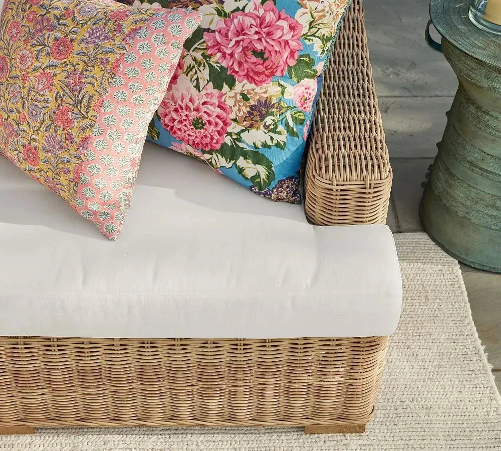 Garden Rattan Sofa Set Outdoor Furniture Lounge Chaise And Loveseat Set Wicker Rattan Outdoor Sofa Set Patio Weaving Furniture Manwatstore