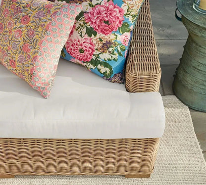 Garden Rattan Sofa Set Outdoor Furniture Lounge Chaise And Loveseat Set Wicker Rattan Outdoor Sofa Set Patio Weaving Furniture Manwatstore