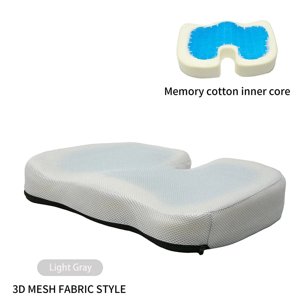 Gel-Enhanced Memory Foam Office Chair Cushion – Long-Lasting Comfort &amp; Support Manwatstore