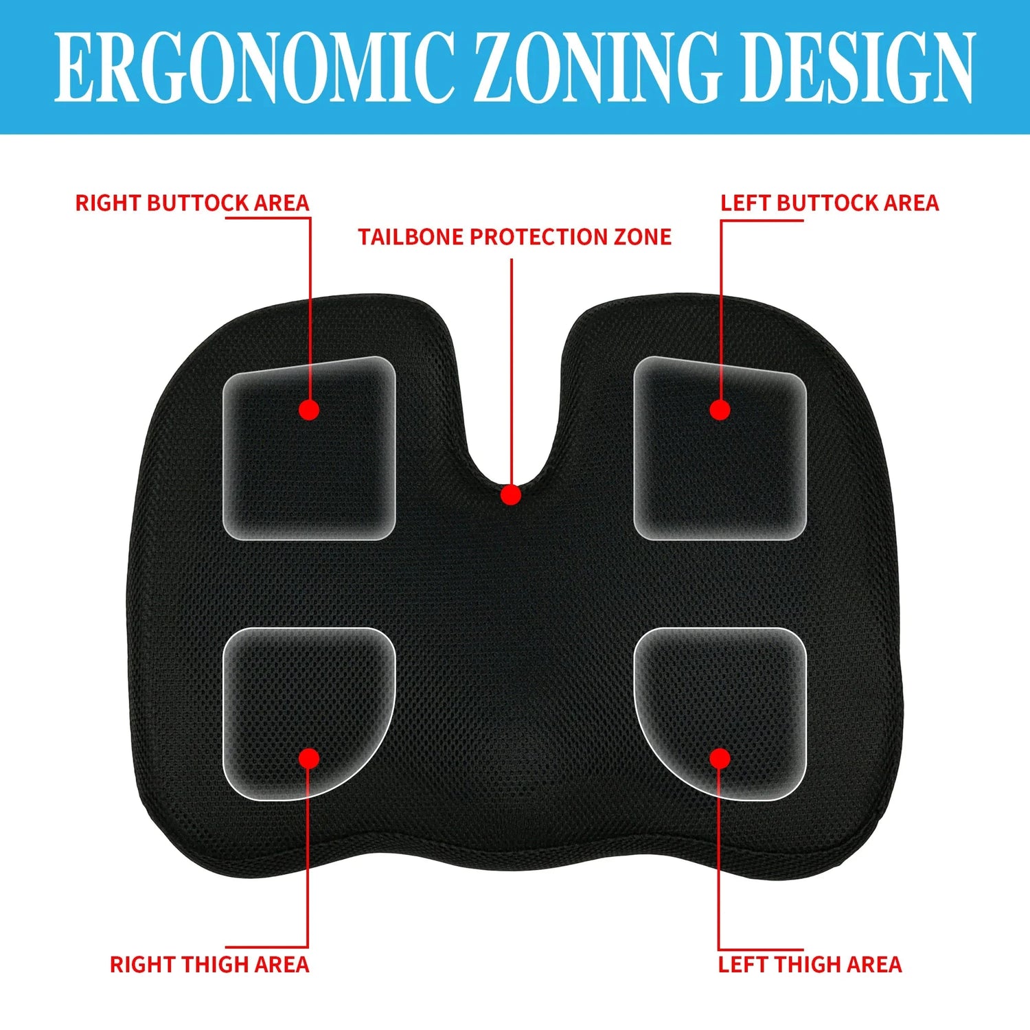 Gel-Enhanced Memory Foam Office Chair Cushion – Long-Lasting Comfort &amp; Support Manwatstore