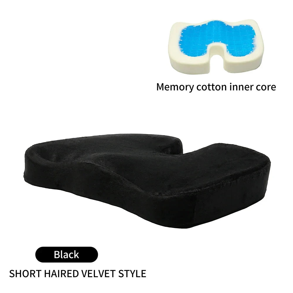 Gel-Enhanced Memory Foam Office Chair Cushion – Long-Lasting Comfort &amp; Support Manwatstore