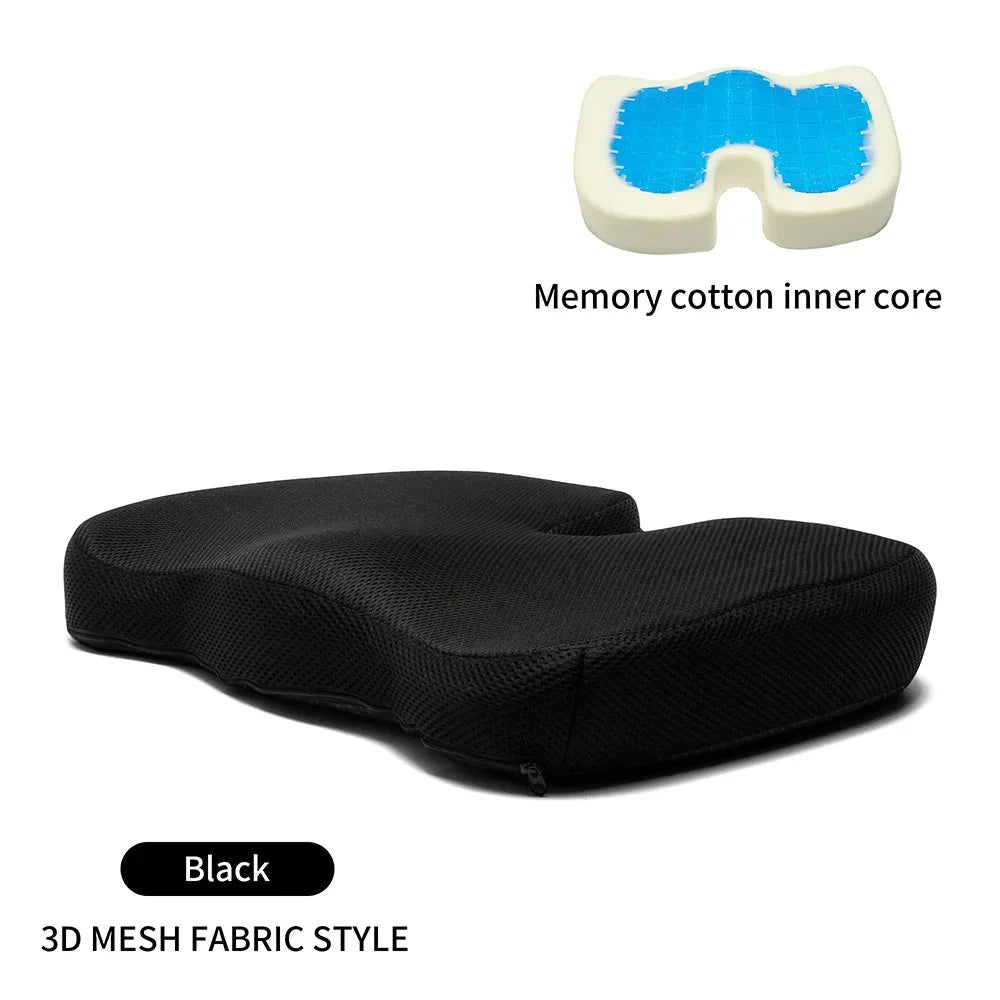 Gel-Enhanced Memory Foam Office Chair Cushion – Long-Lasting Comfort &amp; Support Manwatstore