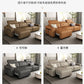 Genuine Leather Electric Convertible Sofa Bed with Adjustable Headrest, Multifunctional Folding Sofa Beds for Cinema Living Room Manwatstore
