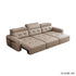 Genuine Leather Electric Convertible Sofa Bed with Adjustable Headrest, Multifunctional Folding Sofa Beds for Cinema Living Room Manwatstore