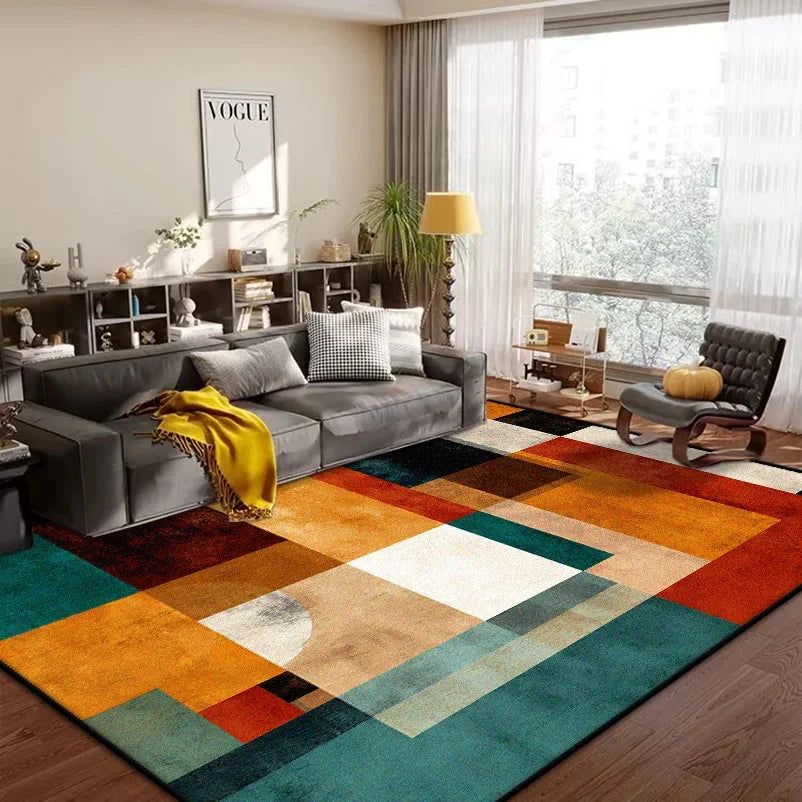 Geometric Abstract Carpet Living Room Bedroom Carpet Large Area Rugs for Home Decoration Non-slip Sofa Custom Floor Mats 200x300 Manwatstore