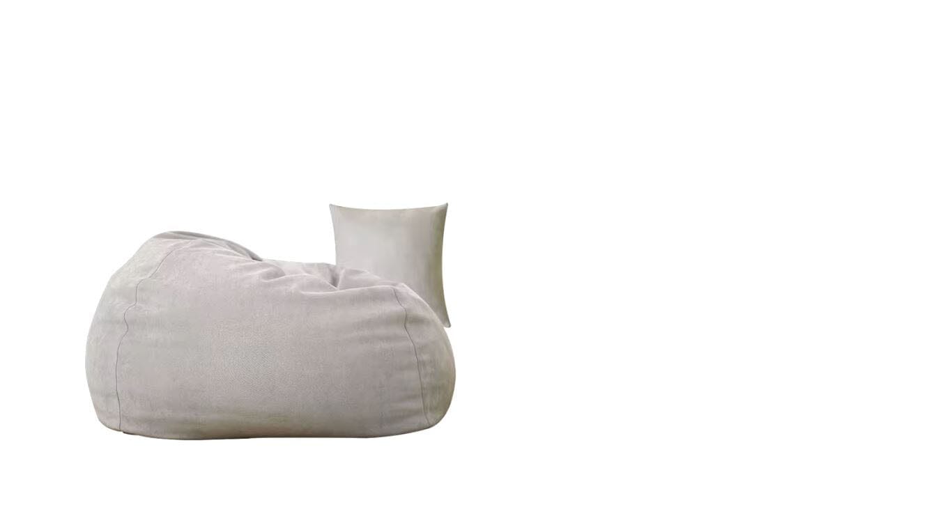 Giant Leather Bean Bag Chair - Luxury Lazy Sofa for Living Room, Bedroom & Balcony | Comfortable Tatami-Style Recliner for Adults & Kids Home & Living Manwatstore