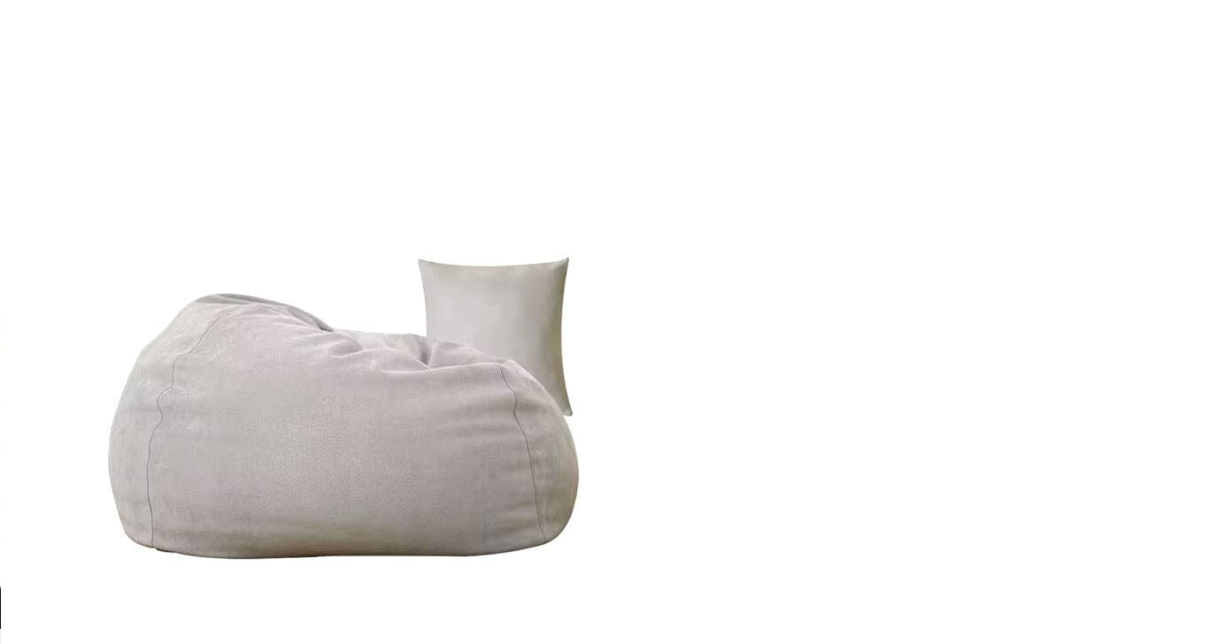 Giant Leather Bean Bag Chair - Luxury Lazy Sofa for Living Room, Bedroom & Balcony | Comfortable Tatami-Style Recliner for Adults & Kids Home & Living Manwatstore