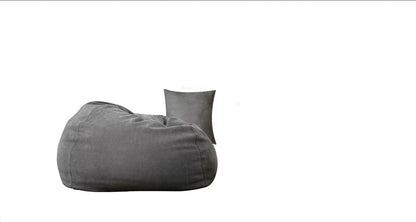 Giant Leather Bean Bag Chair - Luxury Lazy Sofa for Living Room, Bedroom &amp; Balcony | Comfortable Tatami-Style Recliner for Adults &amp; Kids Home &amp; Living Manwatstore
