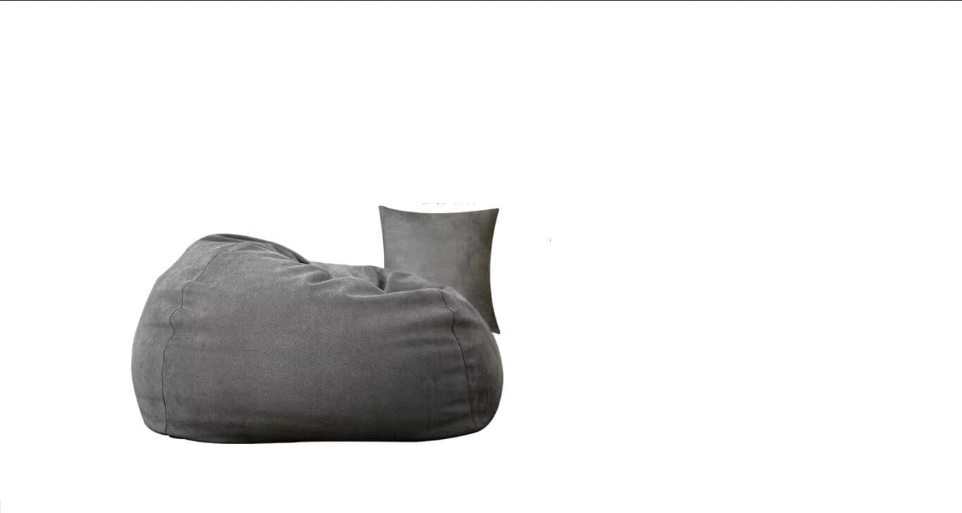 Giant Leather Bean Bag Chair - Luxury Lazy Sofa for Living Room, Bedroom &amp; Balcony | Comfortable Tatami-Style Recliner for Adults &amp; Kids Home &amp; Living Manwatstore