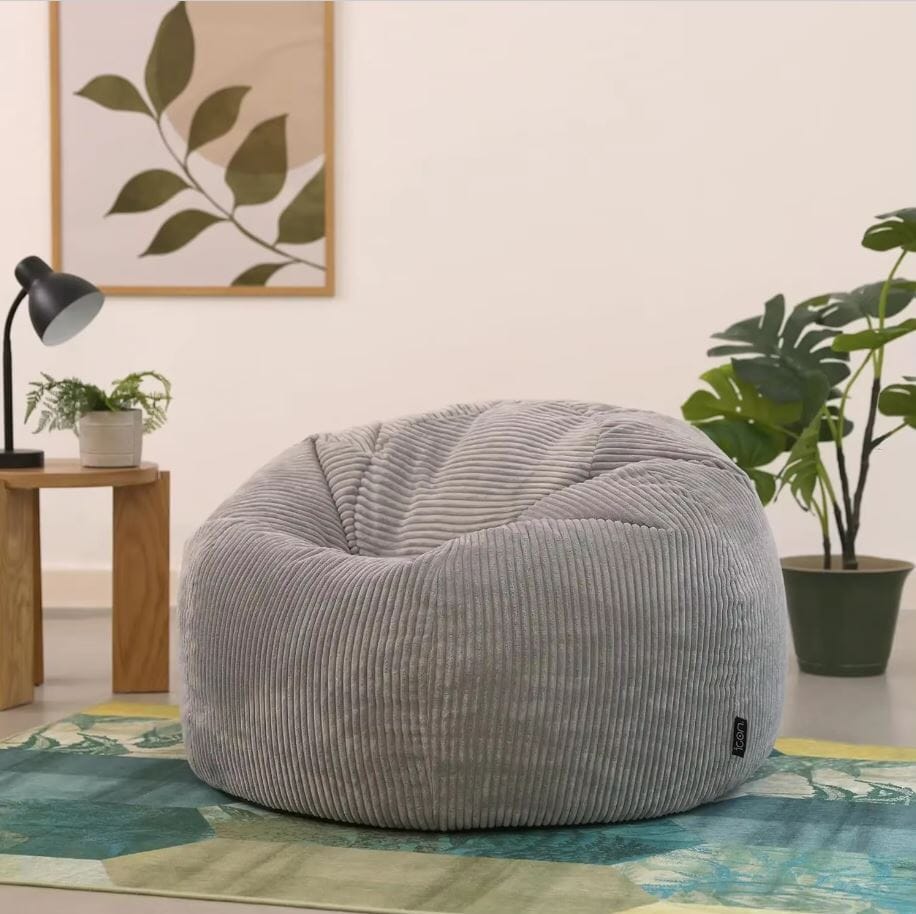 Giant Rope Adult Bean Bag Chair - Comfortable Corduroy Lounge Chair for All Ages | UK Bean Bag Chair Manwatstore