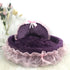 Hanpanda Fantasy Bow Lace Dog Bed Beds For Large Dogs Detachable Oval Pink Princess Pet Bed Basket For Dog Pet Wedding Furniture Manwatstore
