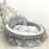 Hanpanda Fantasy Bow Lace Dog Bed Beds For Large Dogs Detachable Oval Pink Princess Pet Bed Basket For Dog Pet Wedding Furniture Manwatstore