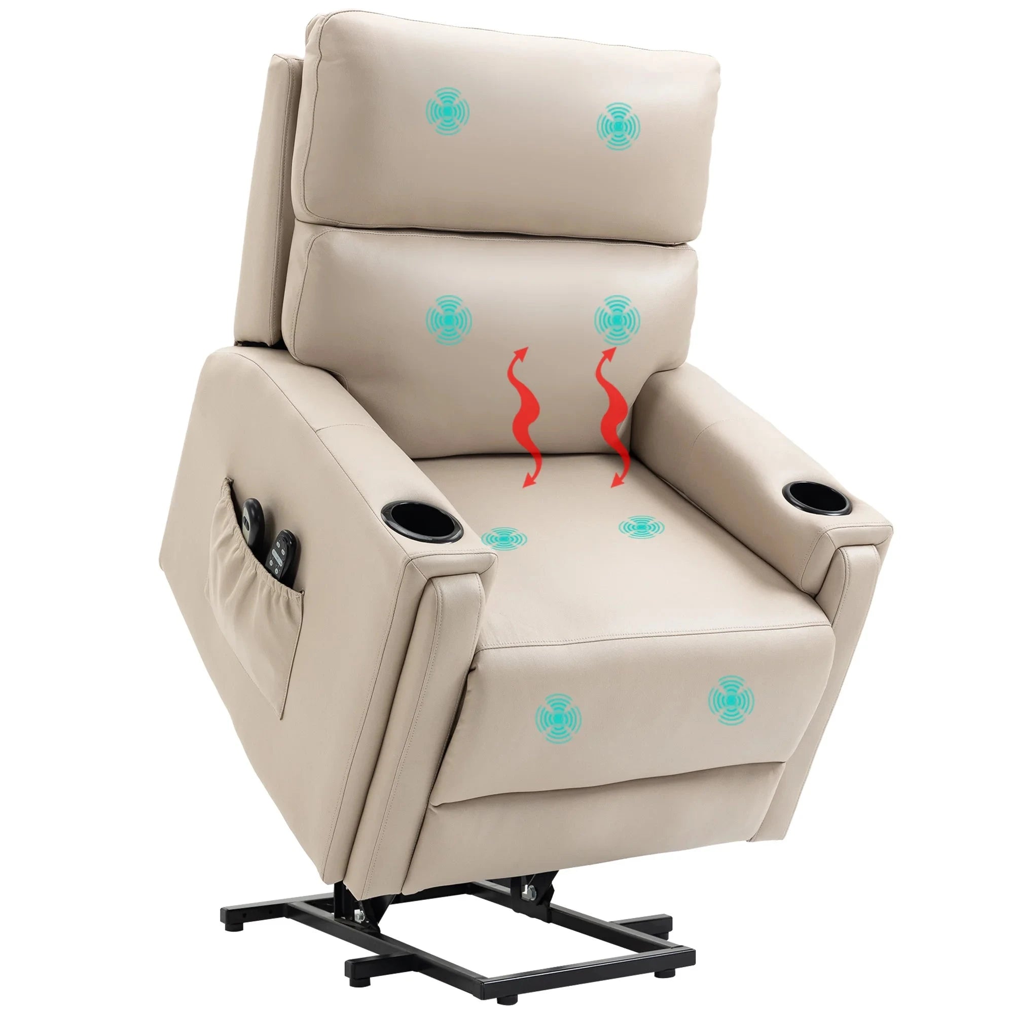 HavenLift Massage &amp; Heat Recliner Chair for Living Room Manwatstore