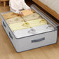 Heavy-duty under-bed storage bag Foldable storage box with large transparent window suitable for closets Dorm bedding clothes Manwatstore