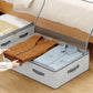 Heavy-duty under-bed storage bag Foldable storage box with large transparent window suitable for closets Dorm bedding clothes Manwatstore