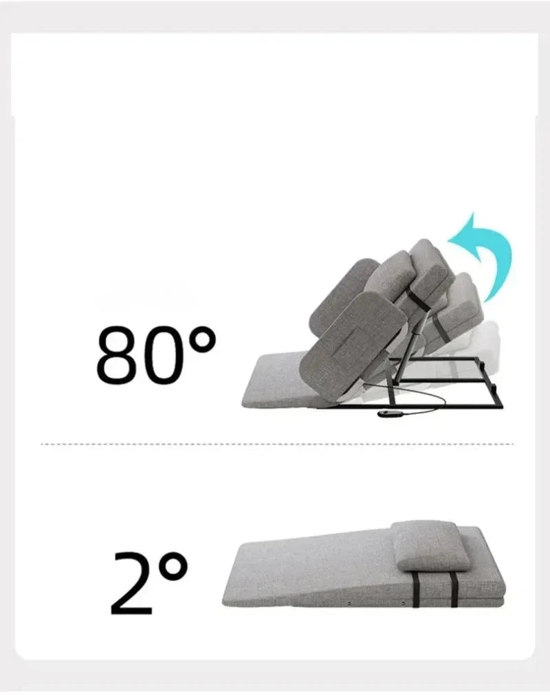 High Density Sponge Chaise Lounge Adjustable Folding Portable Electric Lift Indoor Chaise Lounge Bedroom Living Room Furniture Manwatstore