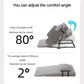 High Density Sponge Chaise Lounge Adjustable Folding Portable Electric Lift Indoor Chaise Lounge Bedroom Living Room Furniture Manwatstore