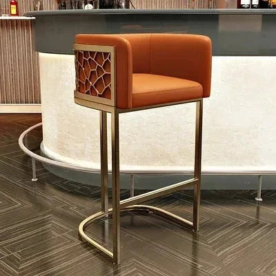 Home High Kitchen Stools Nordic Luxury Ergonomic Simple Bar Stool Adjustable Aesthetic Bancos Para Barra Outdoor Furniture HY Manwatstore